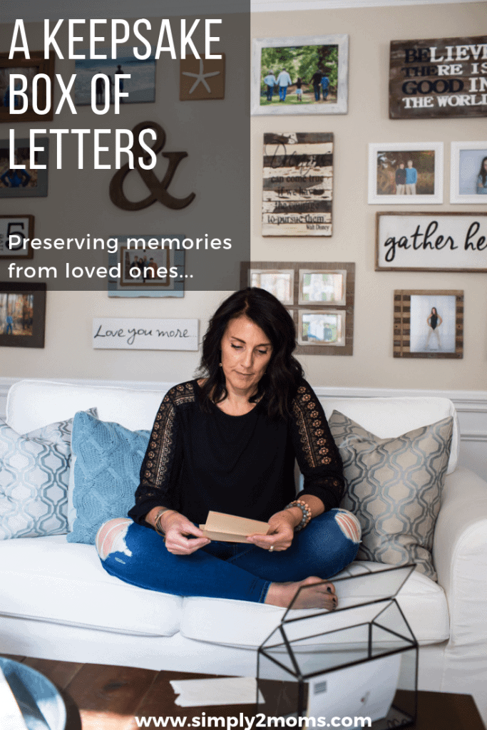 pinterest graphic with photo of me sitting on couch
