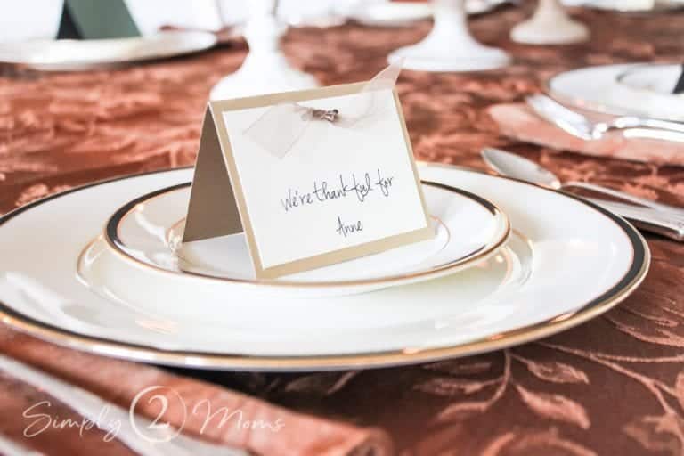 How To Create 3 Simple Thanksgiving Table Setting Cards – Simply2moms