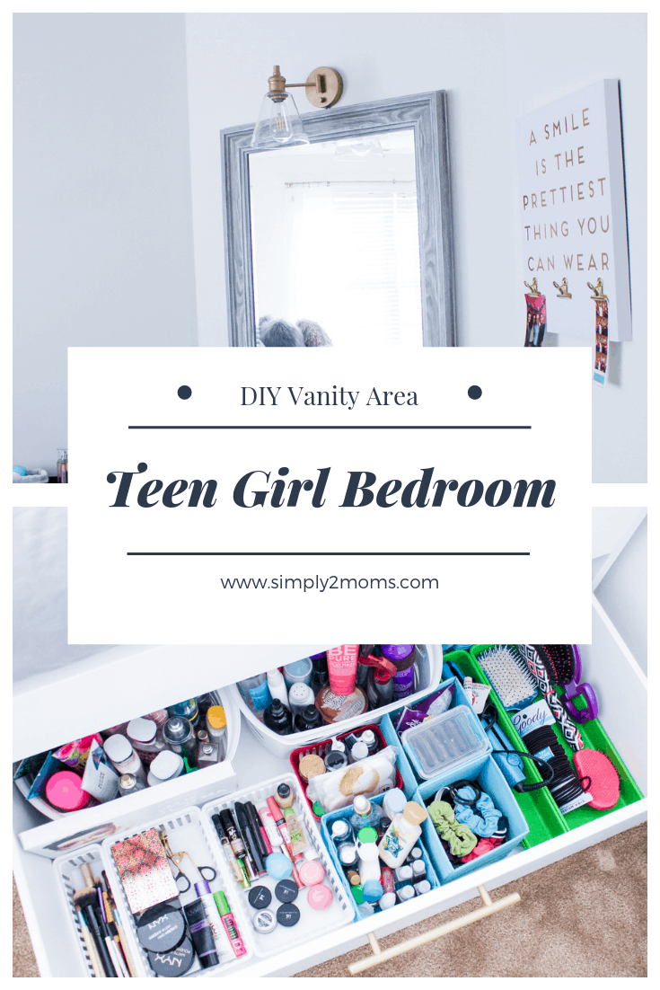 Vanity Area Teen Girl Bedroom Makeover Simply2moms