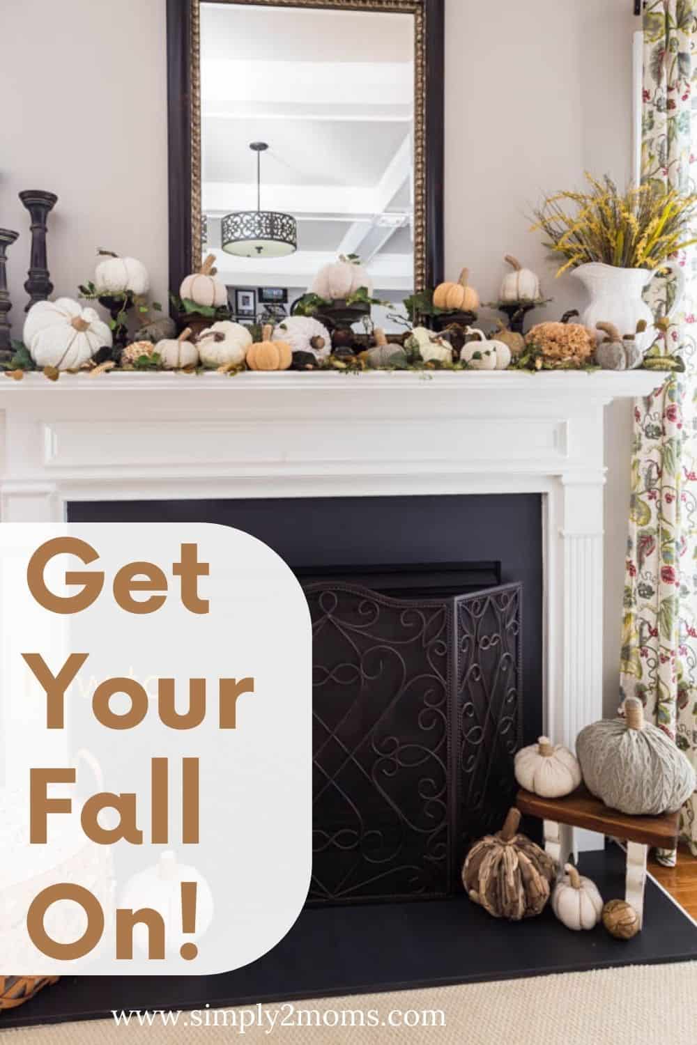 How to Style a Neutral Fall Fireplace Mantel Simply2moms
