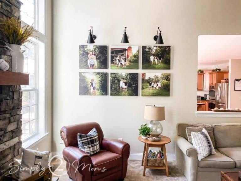 How to Design an Easy Canvas Gallery Wall Simply2moms
