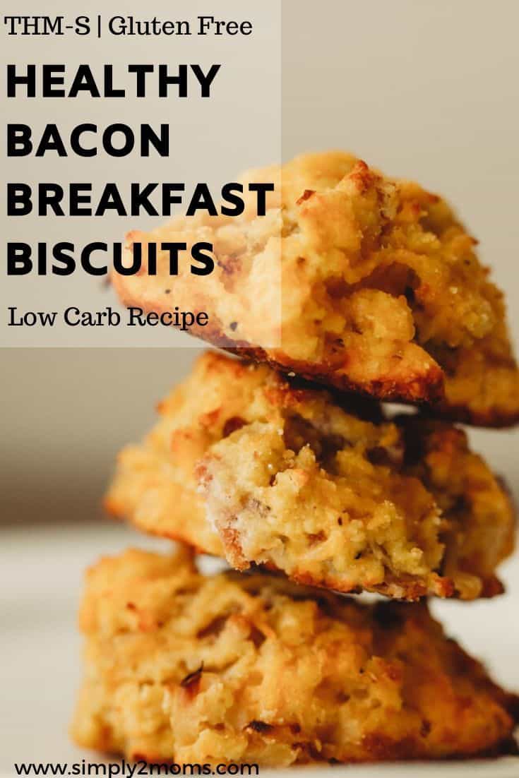 Tasty Bacon Cheddar Biscuits Keto Low Carb THMS