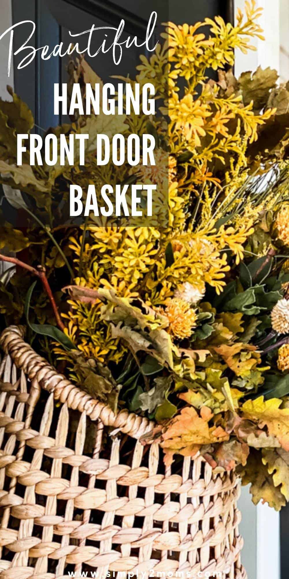 How to Create a Gorgeous Hanging Door Basket for Fall – Simply2moms