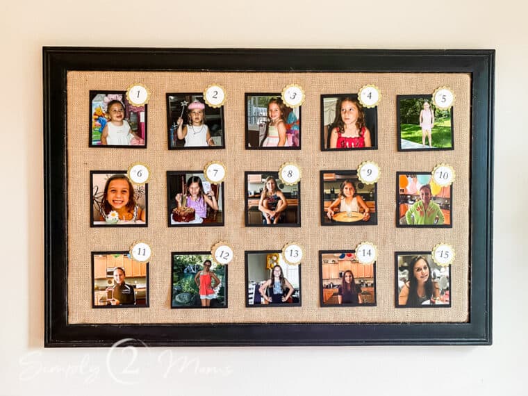 How to Create a Birthday Photo Display in 5 Simple Steps Simply2moms