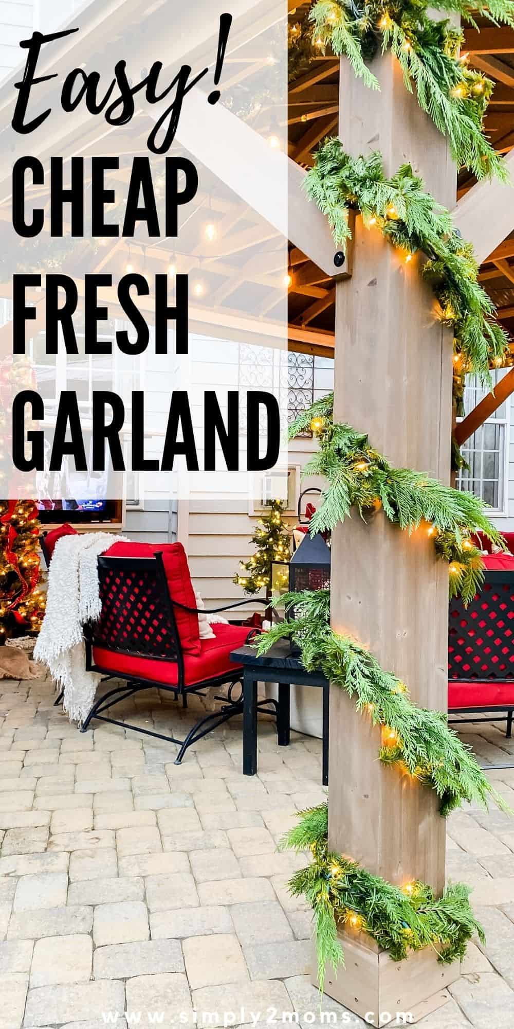 The Secret to and Cheap Fresh Christmas Garland!