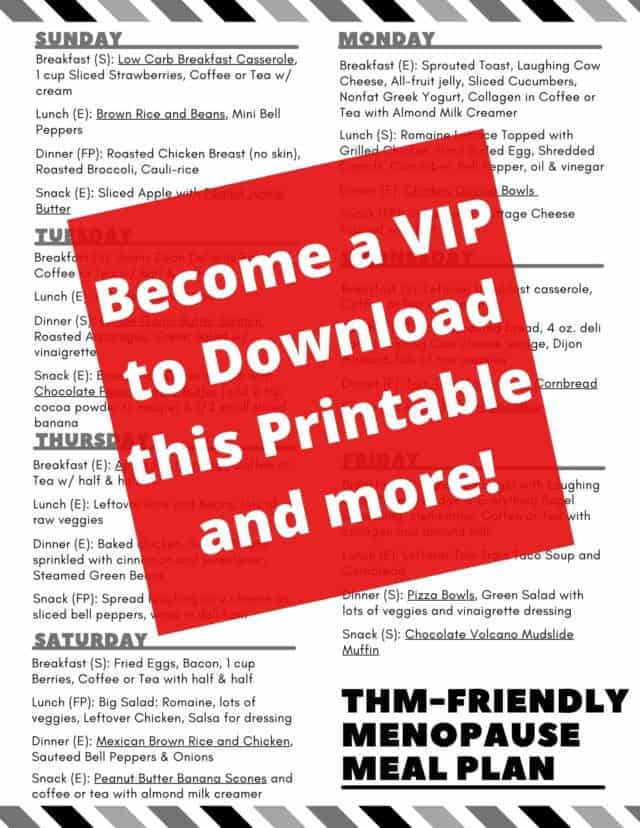 You'll Love This Delicious THM Meal Plan for Menopause