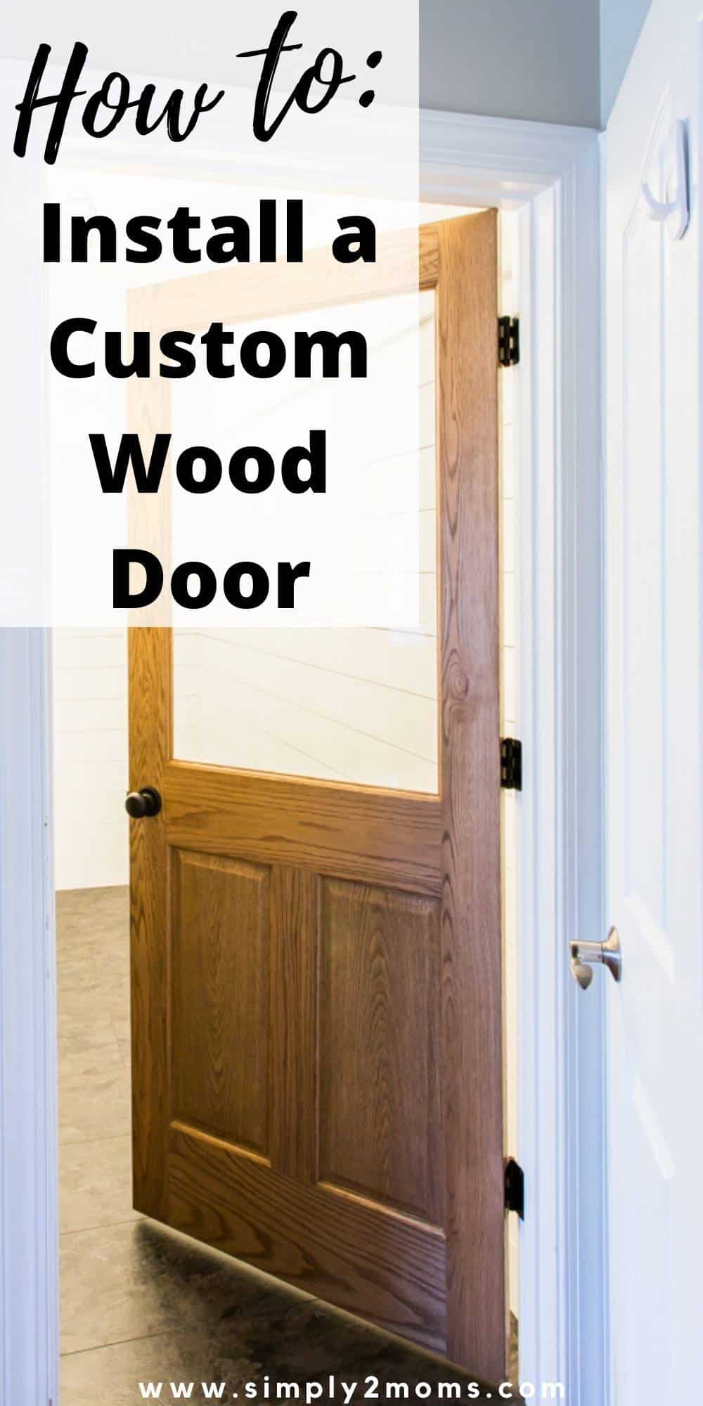 How to Install a Custom Interior Wood Door Simply2moms
