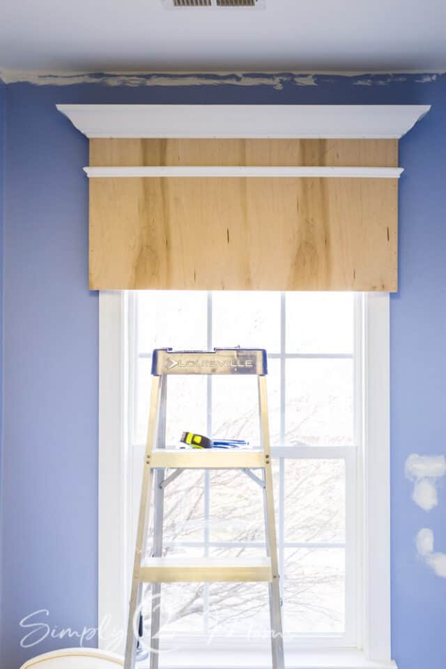 How to Build a Custom Wood Window Valance with Moulding