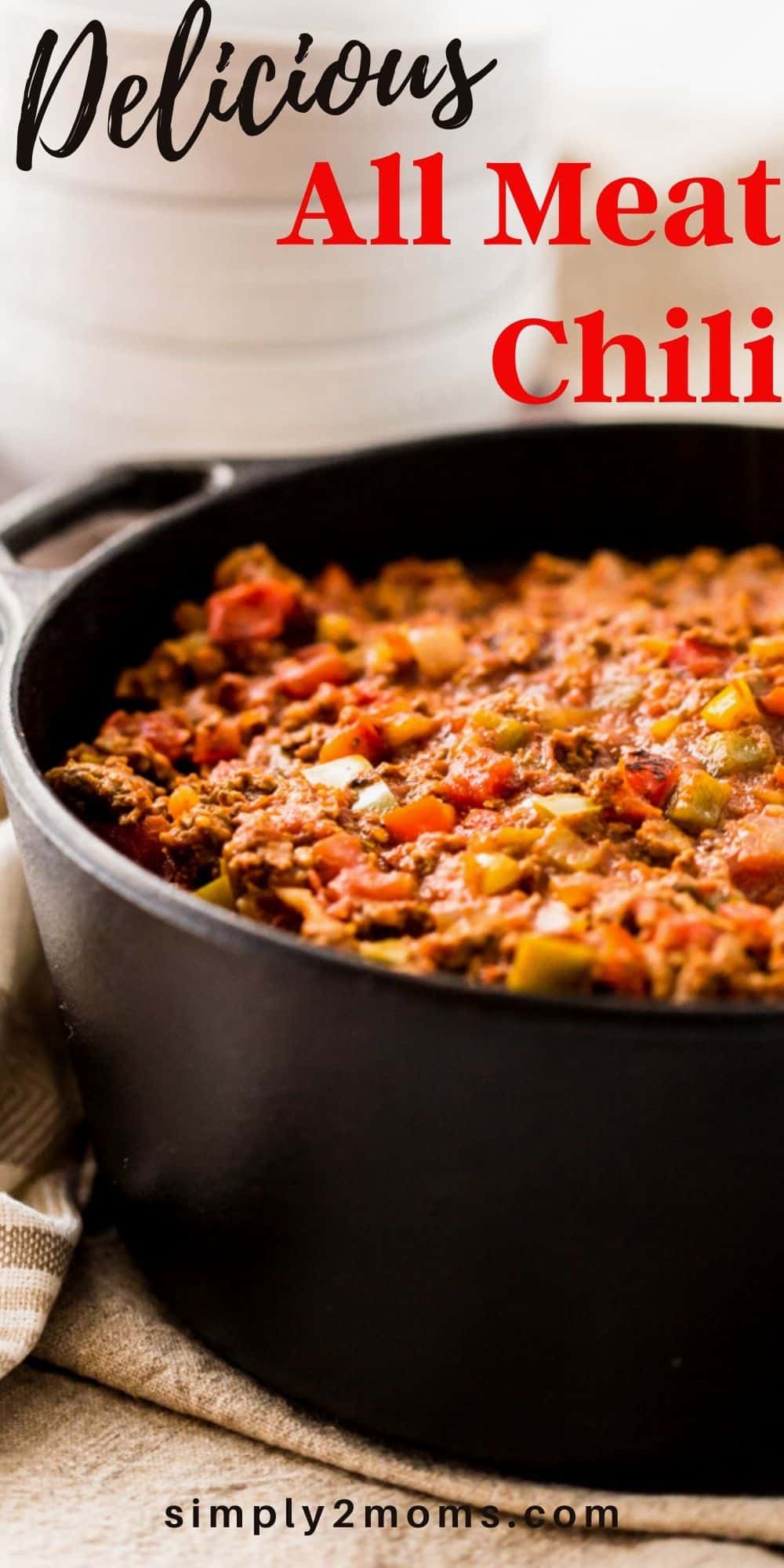 The Best All Meat Chili Keto THMS Simply2moms