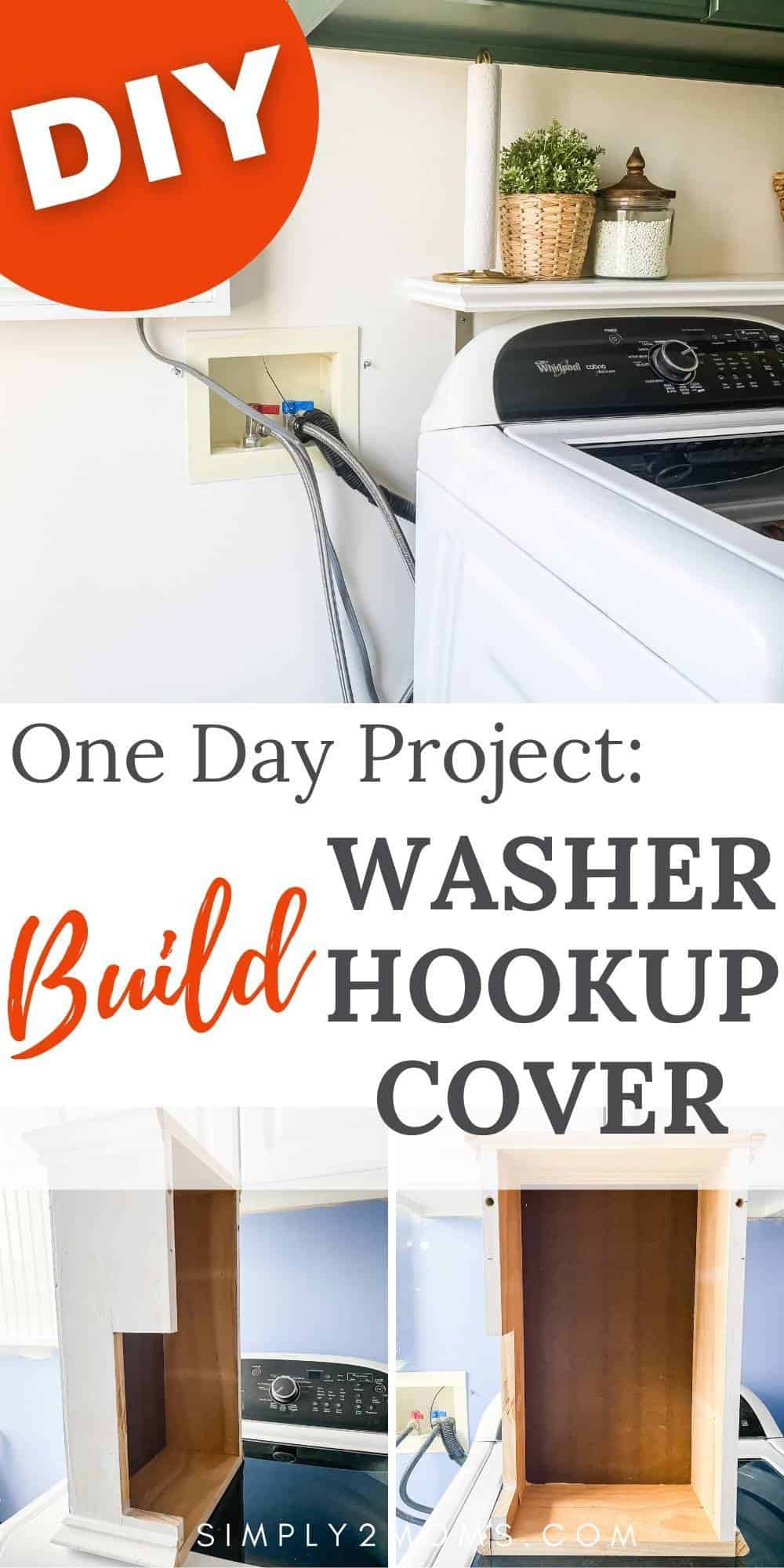 How To Cover Up Ugly Washer Hookups Simply2moms