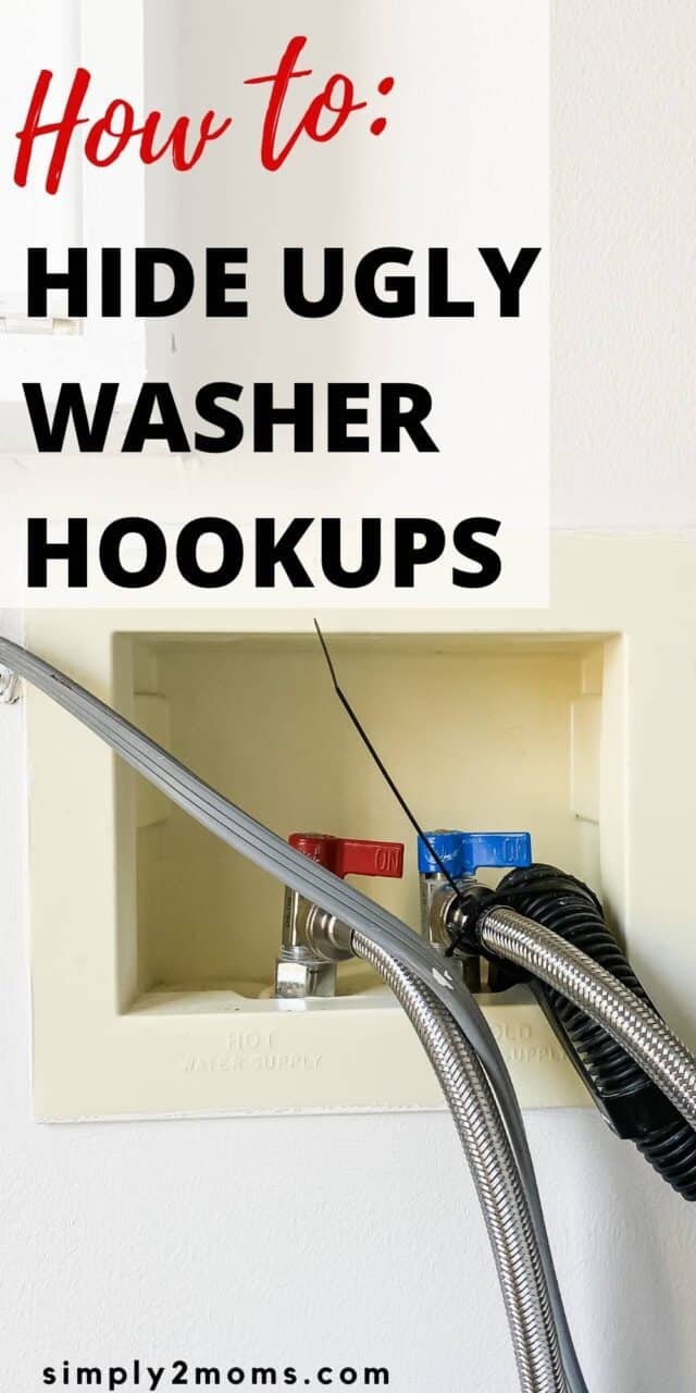 How To Cover Up Ugly Washer Hookups Simply2moms