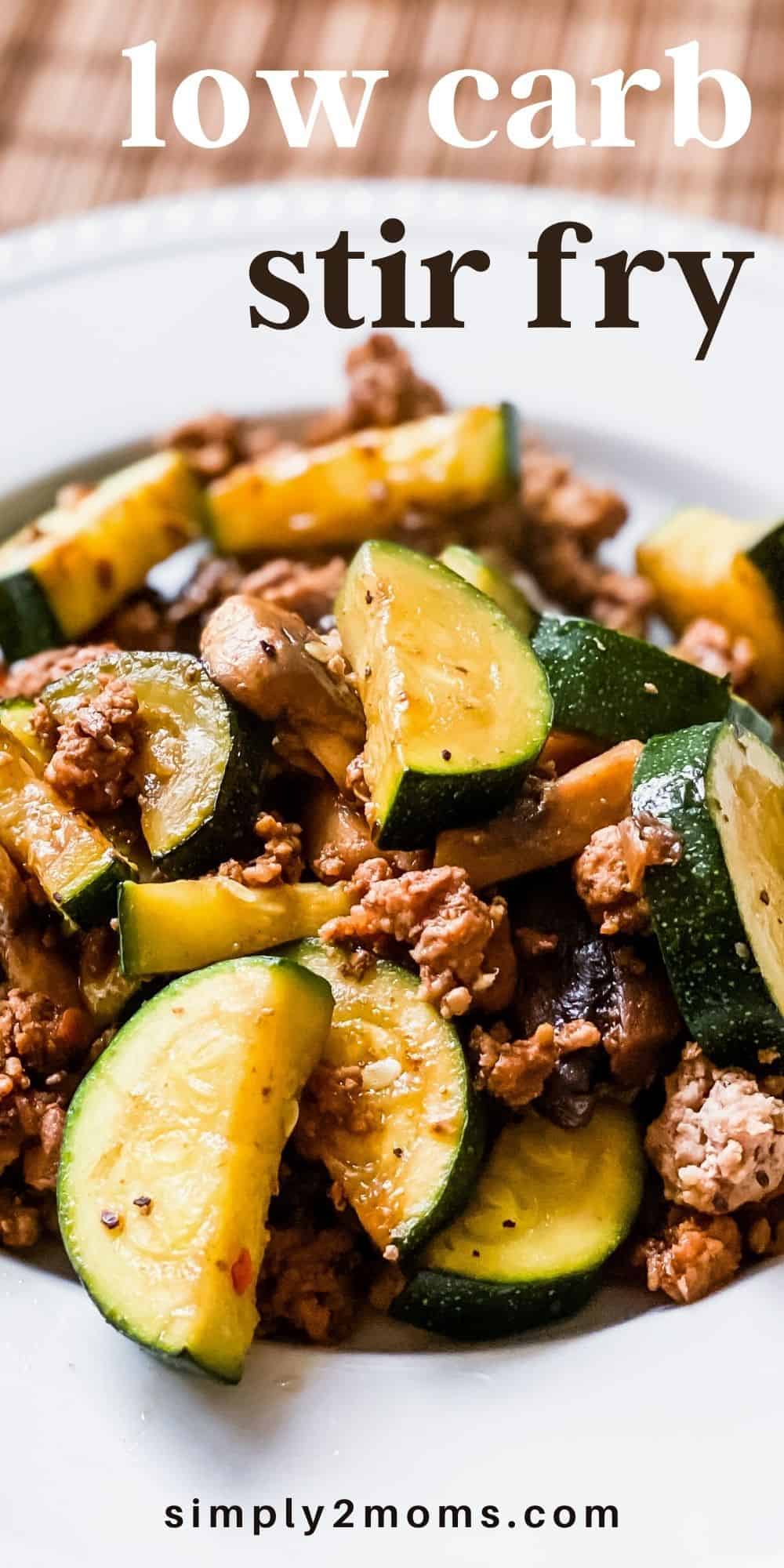 Simple Szechuan Keto Zucchini Stir Fry THM Deep S Simply2moms