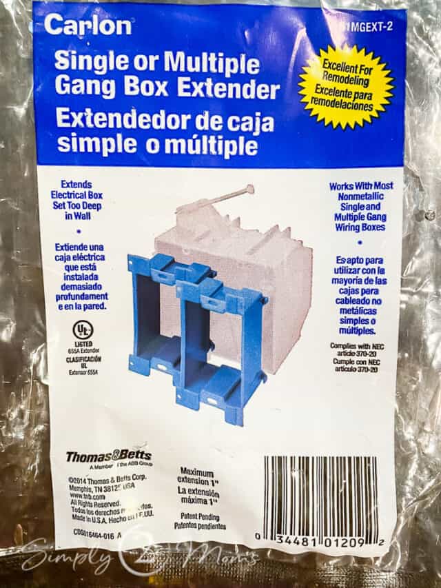 How to Easily Install an Electric Box Extender Simply2moms