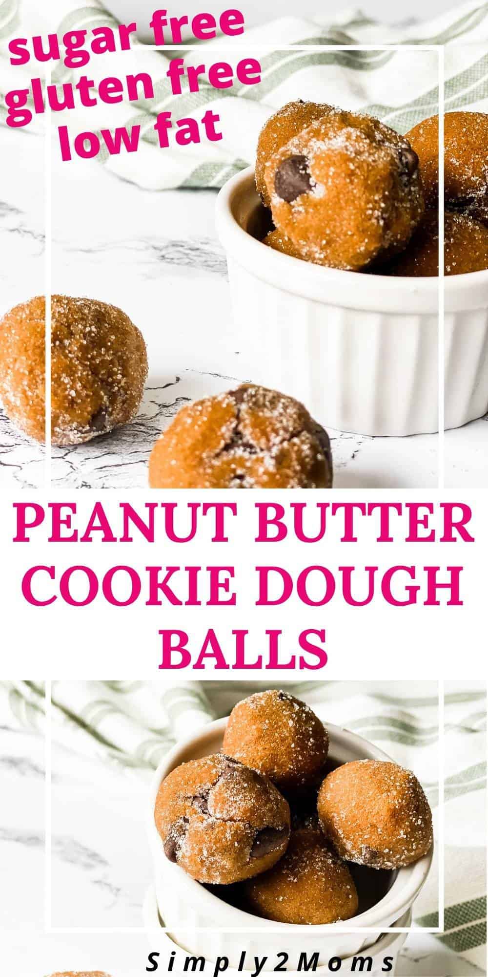 The Best Peanut Butter Cookie Dough Balls THM FP Simply2moms