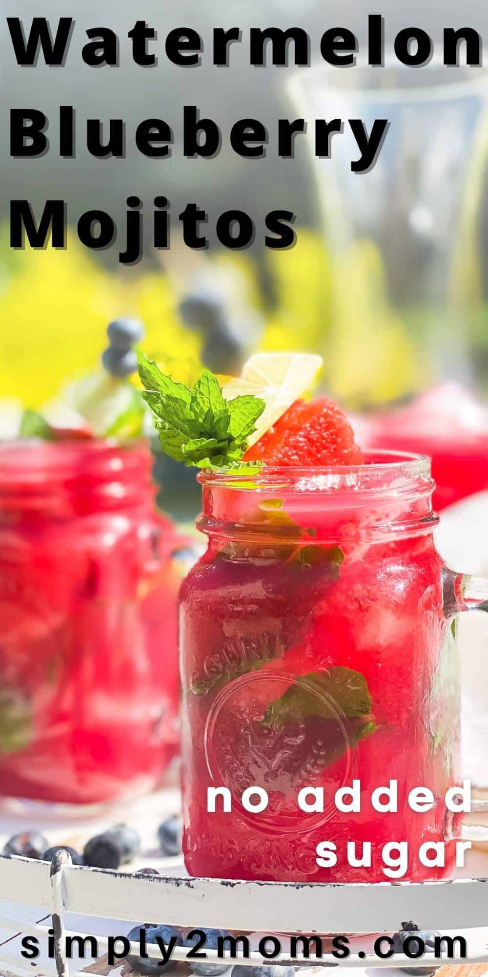The Best Watermelon Blueberry Mojito Recipe No Added Sugar