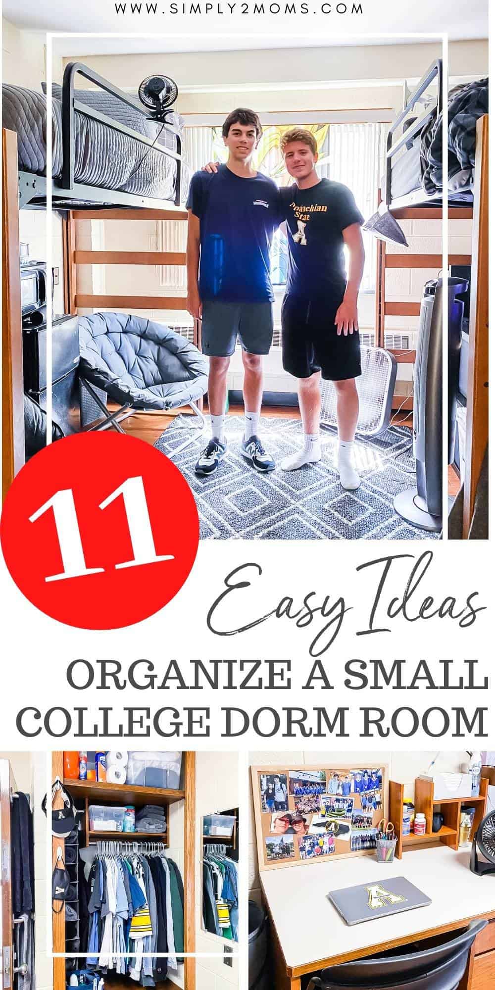 11 Easy Ways to Organize a Small Dorm Room Simply2moms