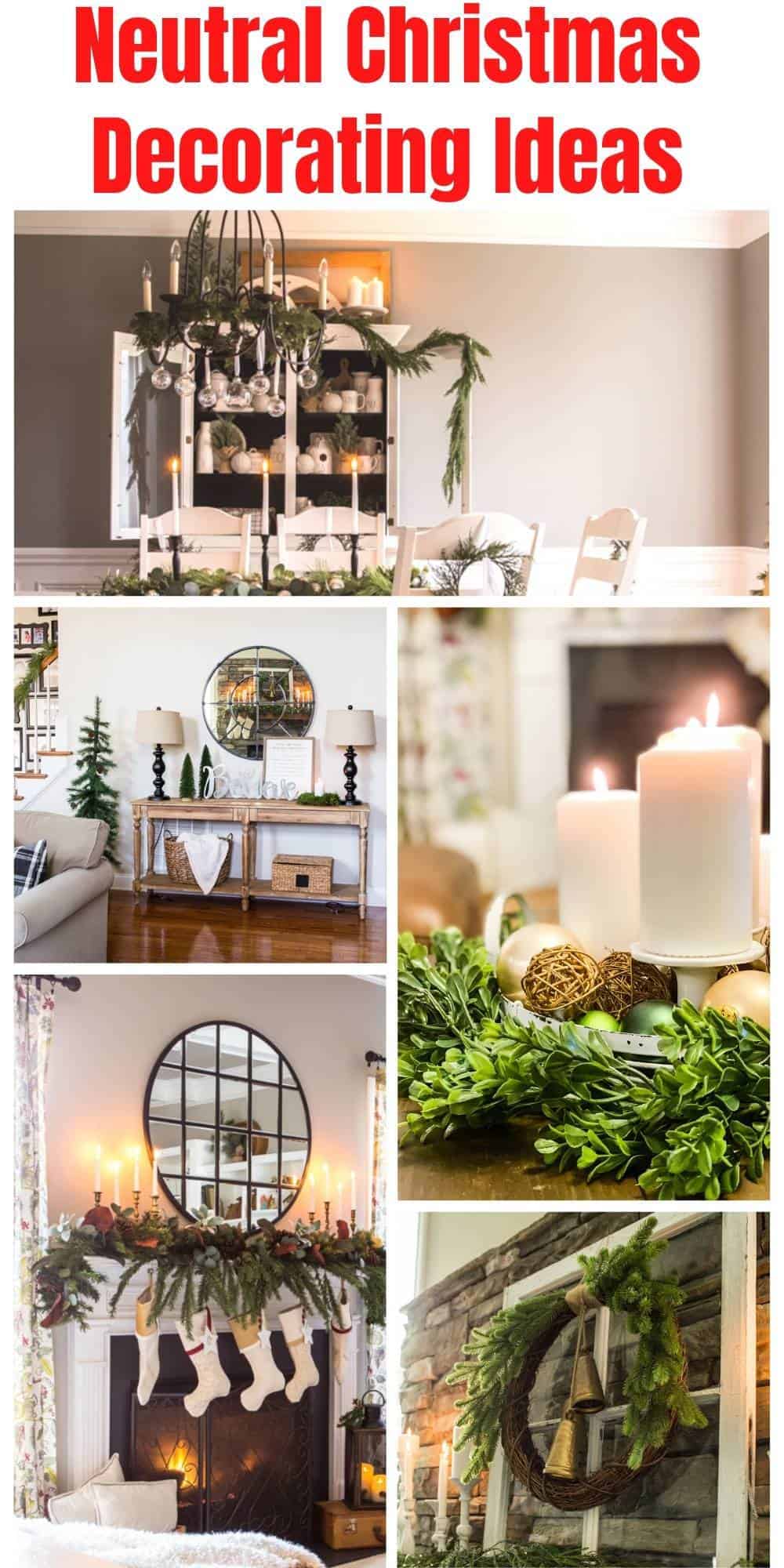 13 Neutral Christmas Home Decorating !