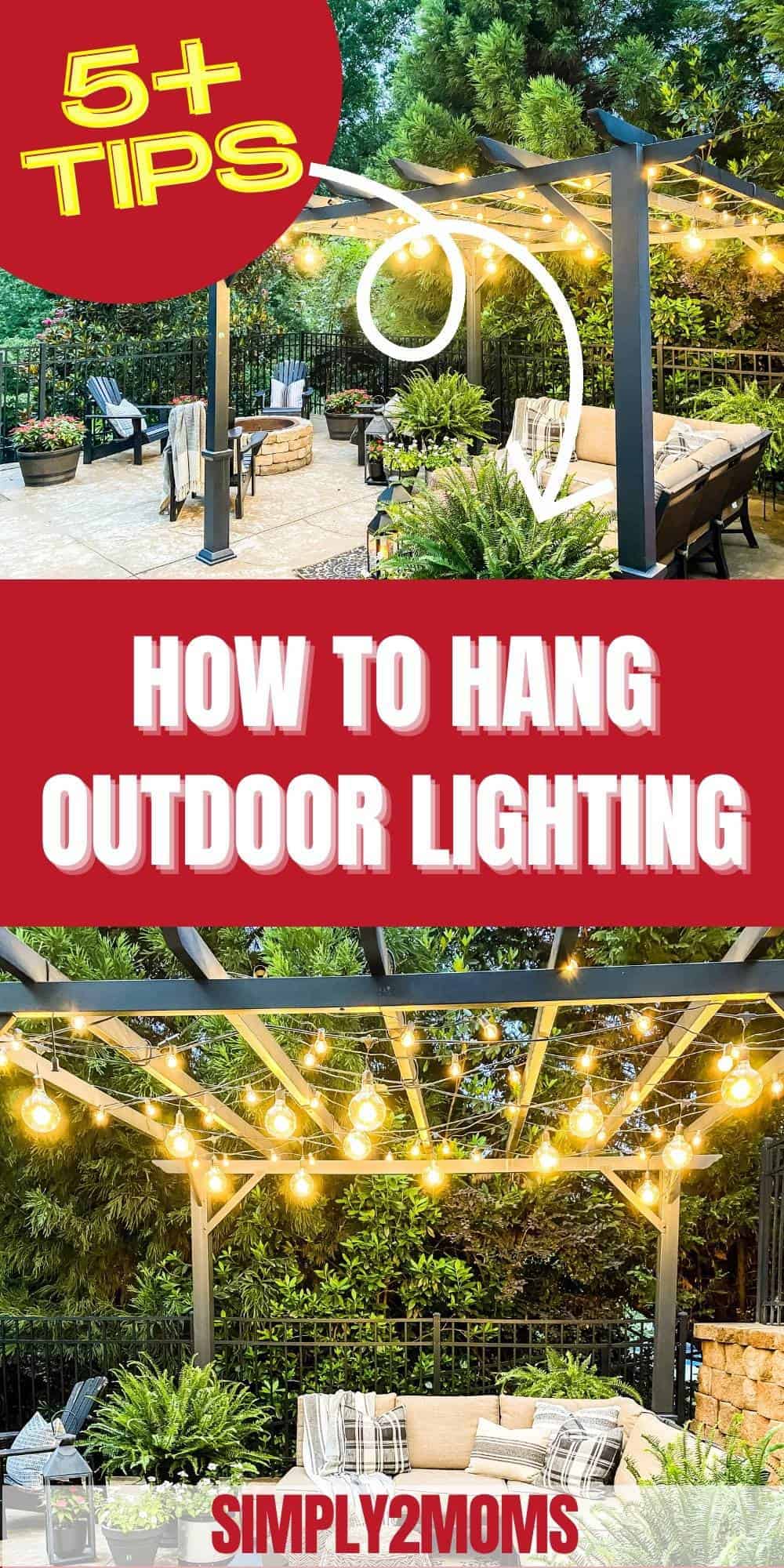 5 Easy Tips for Hanging Outdoor String Lights from a Pergola