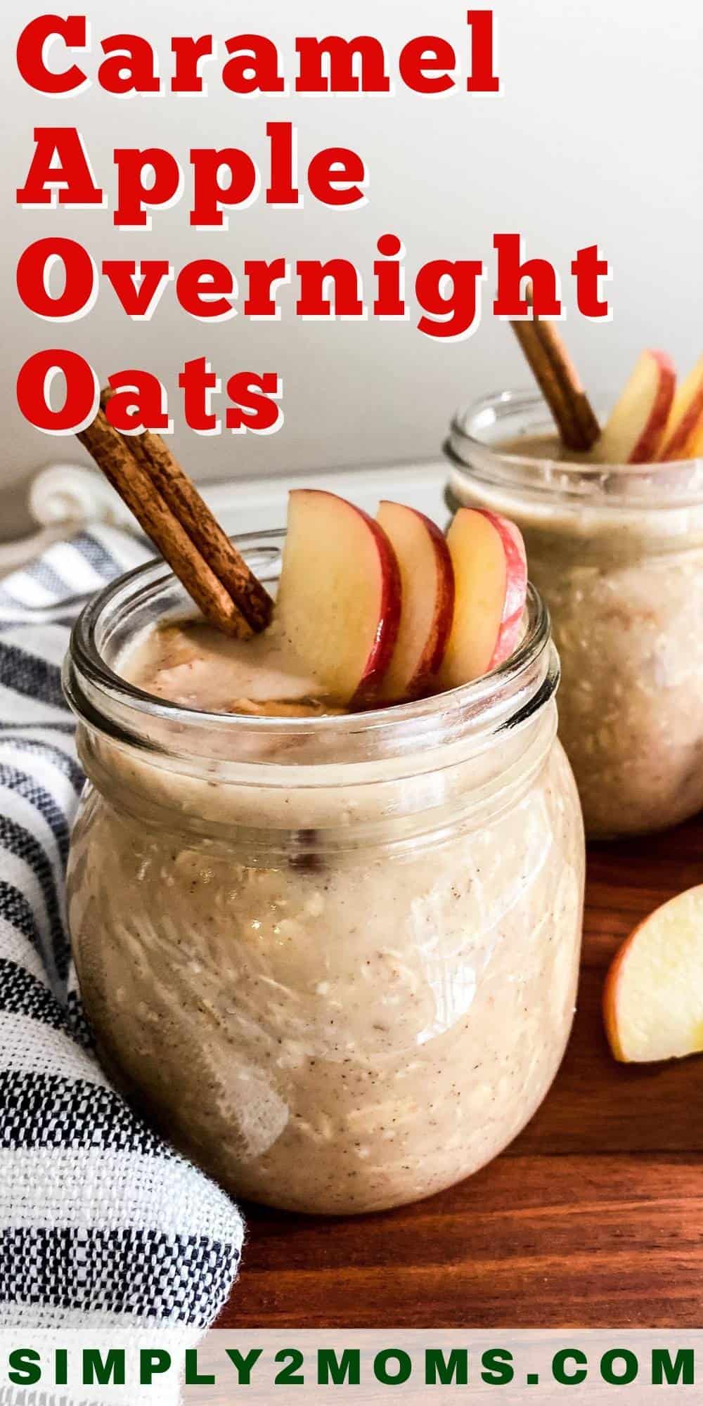 The Best Caramel Apple Overnight Oats THM E Simply2moms