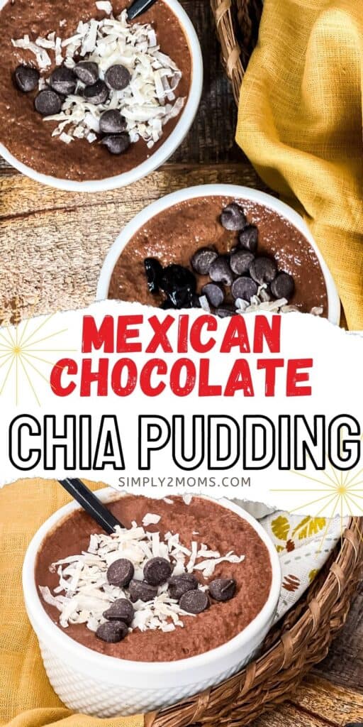 THM Mexican Chocolate Chia Pudding pin graphic
