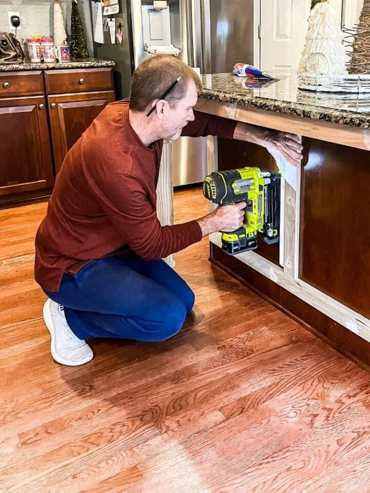 How to Update a Kitchen Island with Trim and Legs – Simply2moms