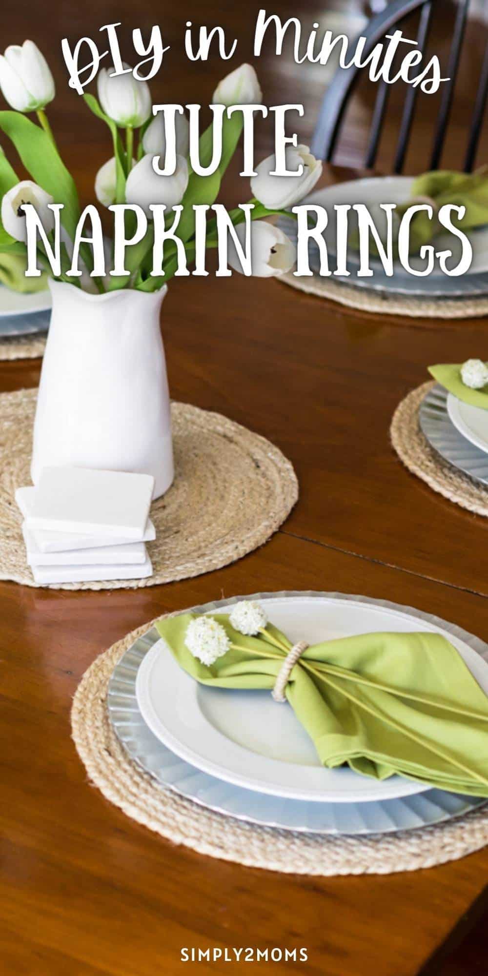How to Make Easy Jute Napkin Rings Simply2moms