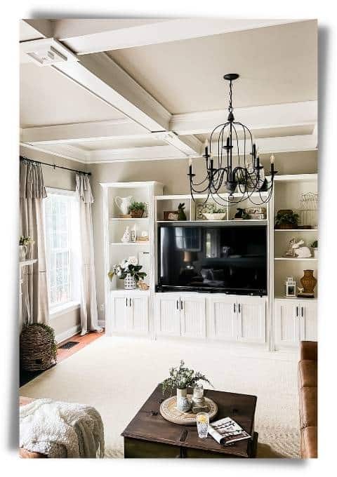 Wait Until You See This Family Room Decorated for Spring!