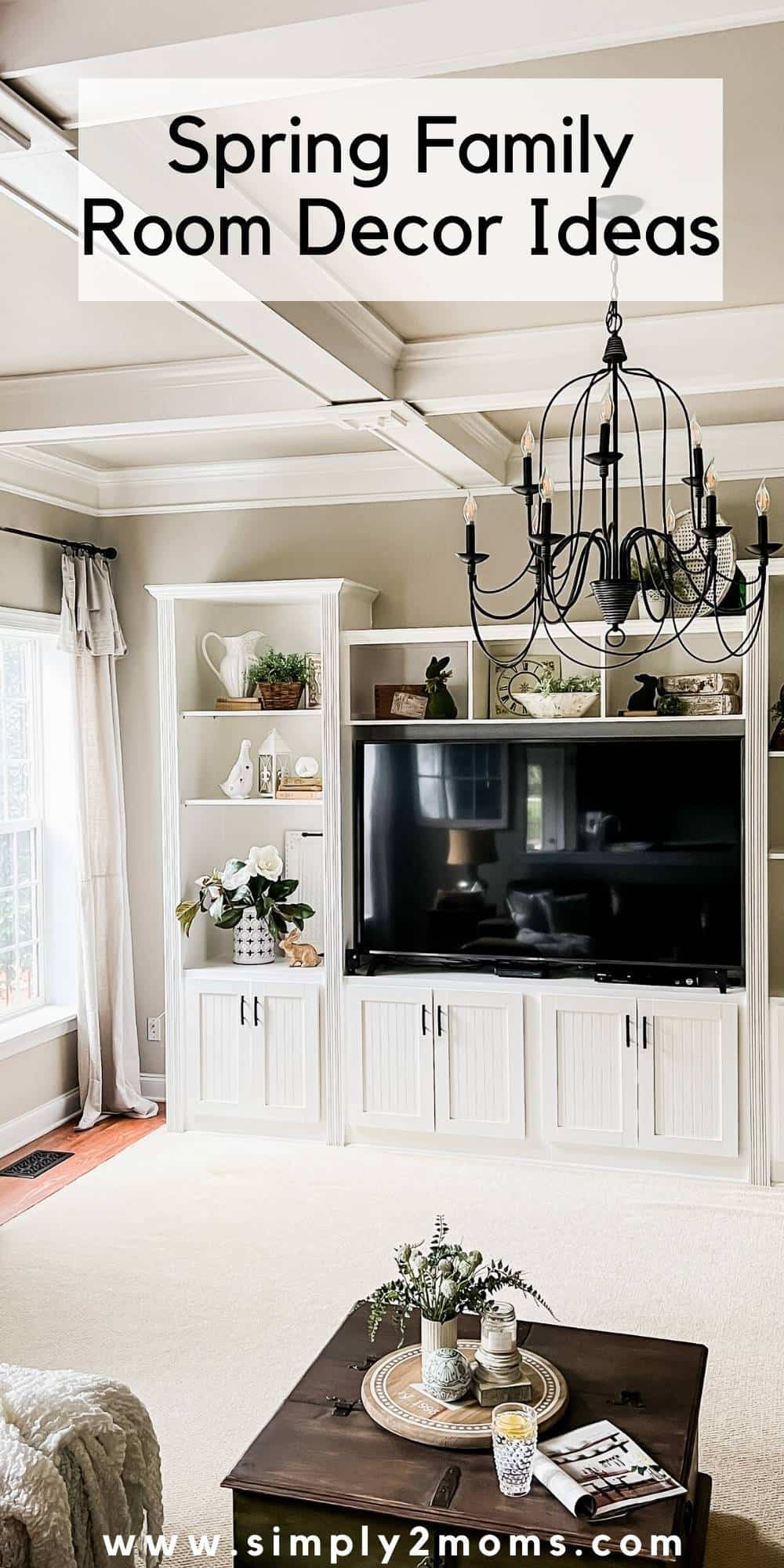 Wait Until You See This Family Room Decorated for Spring!