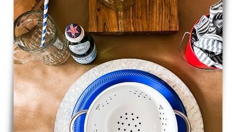 overhead view of place setting feature image