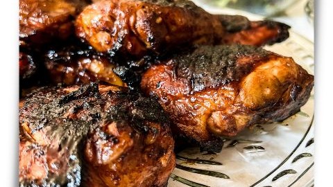 Platter with grilled THM Huli Huli chicken