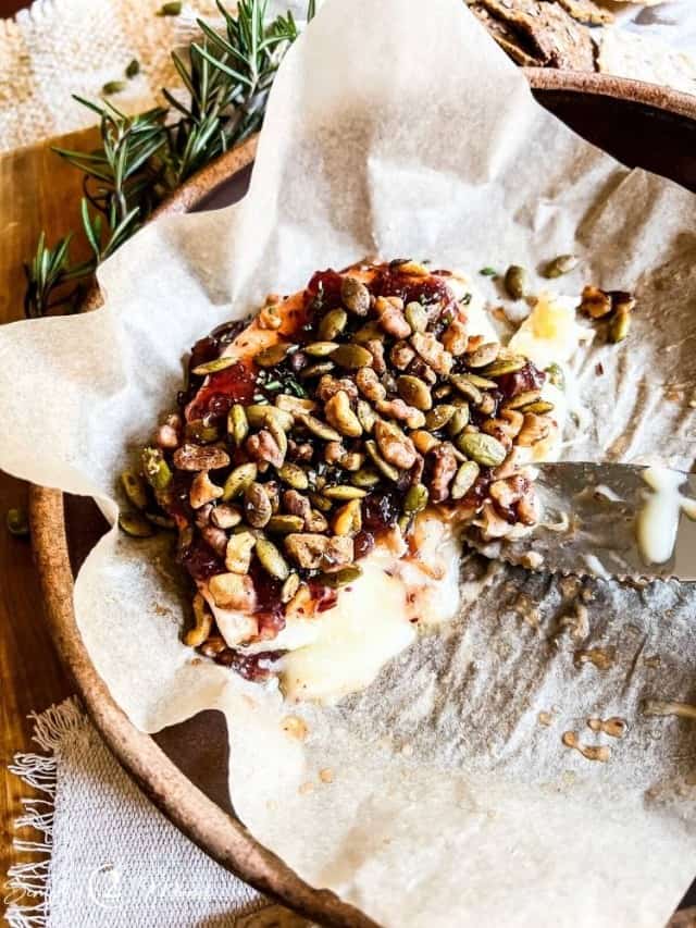 You'll Love This Savory Cranberry Walnut Baked Brie Recipe