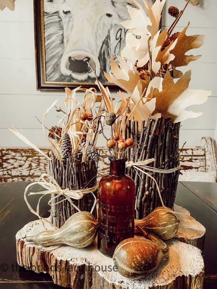 Fall centerpiece from Rachel at the Ponds Farmhouse