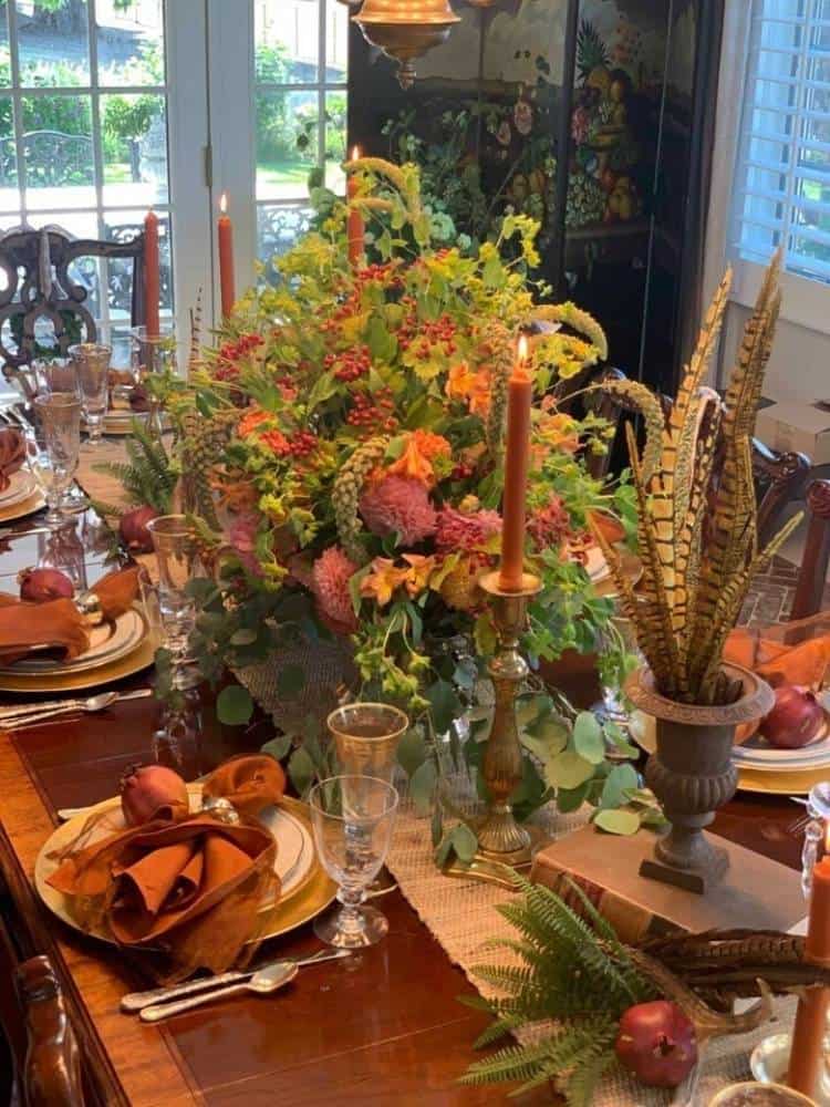 fall table setting from Renae from Peacock Ridge Farm