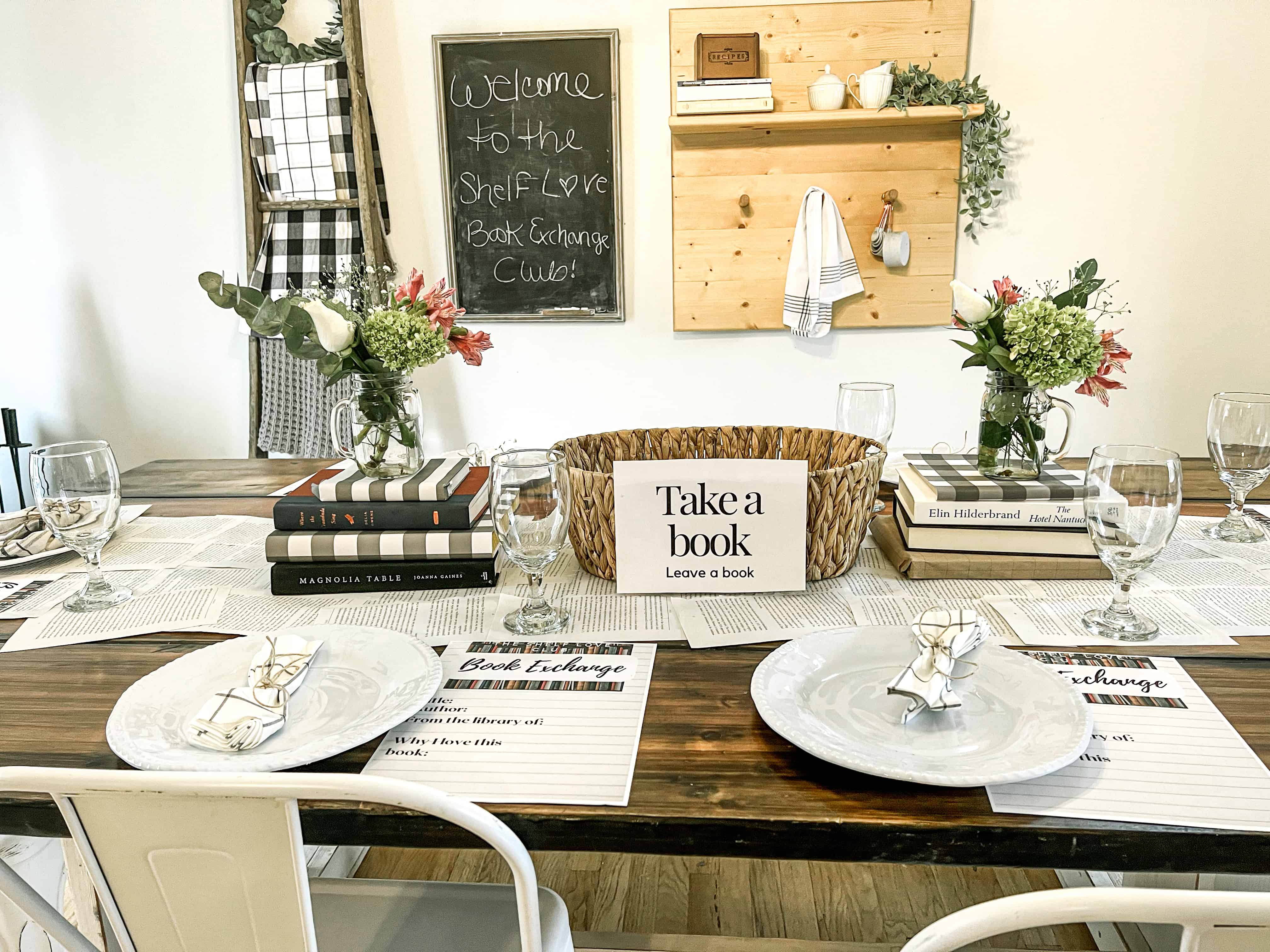 5 Easy Ideas to Create a Tablescape for a Book Club Gathering