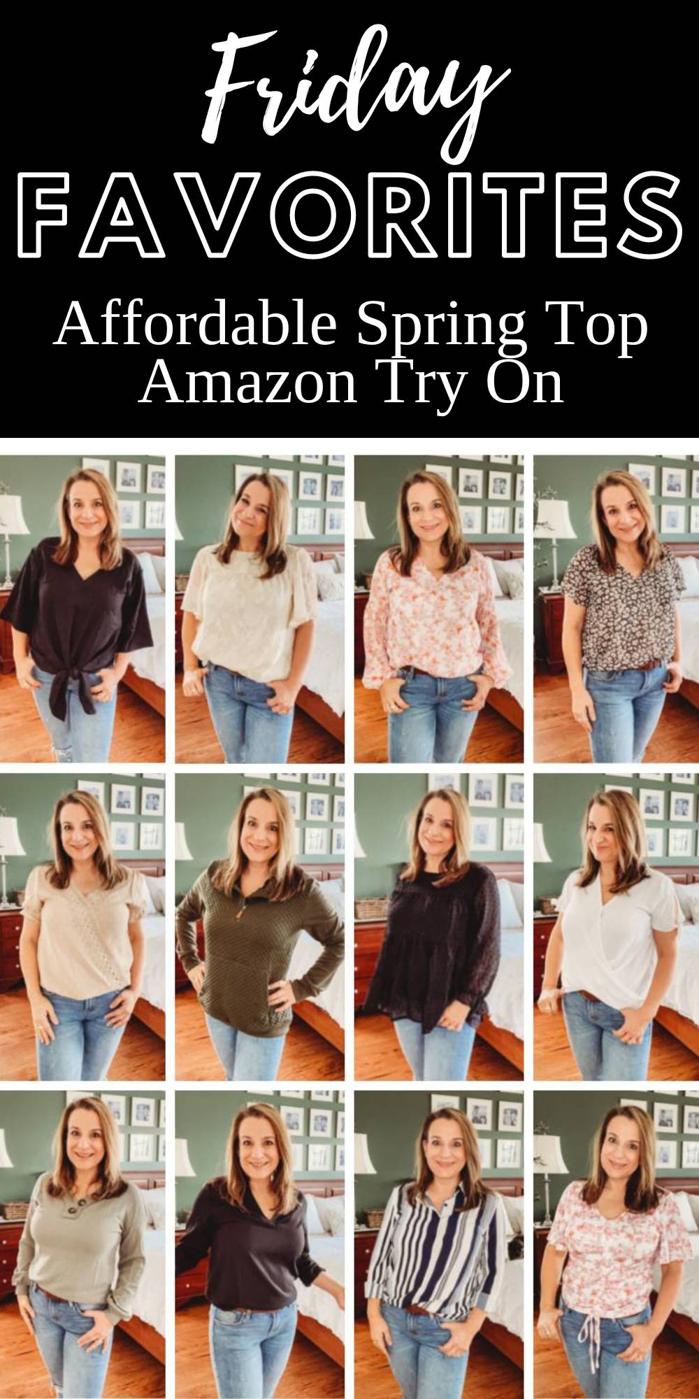 Friday Favorites Affordable Women's Spring Tops from Amazon