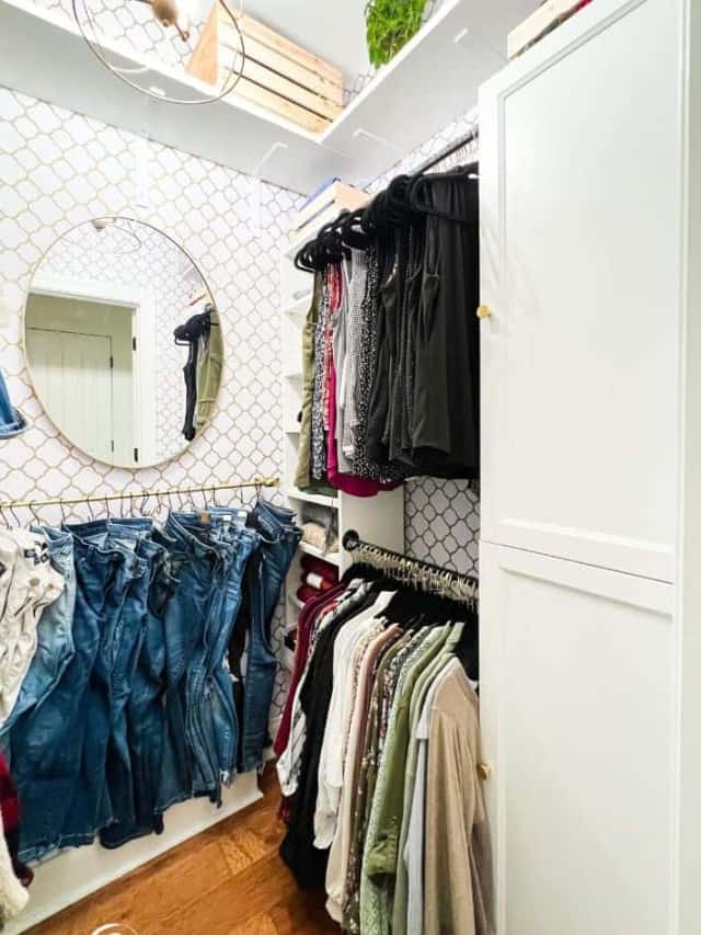 Organize a Small Closet with IKEA Billy Bookcases story Simply2moms
