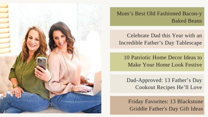 simply stated graphic with blog posts from previous week listed