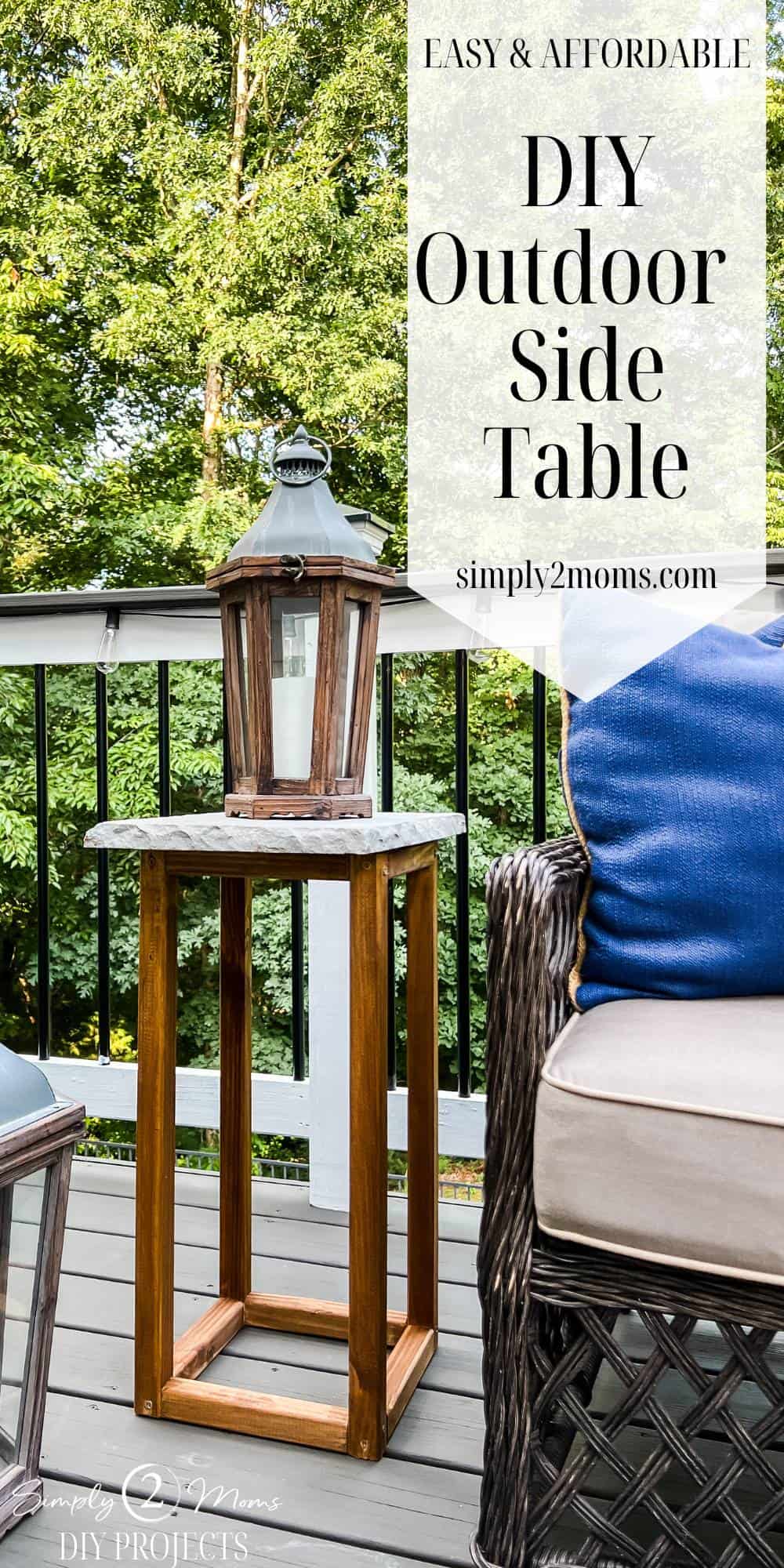 How to Build an Easy Outdoor Side Table for Less than 10