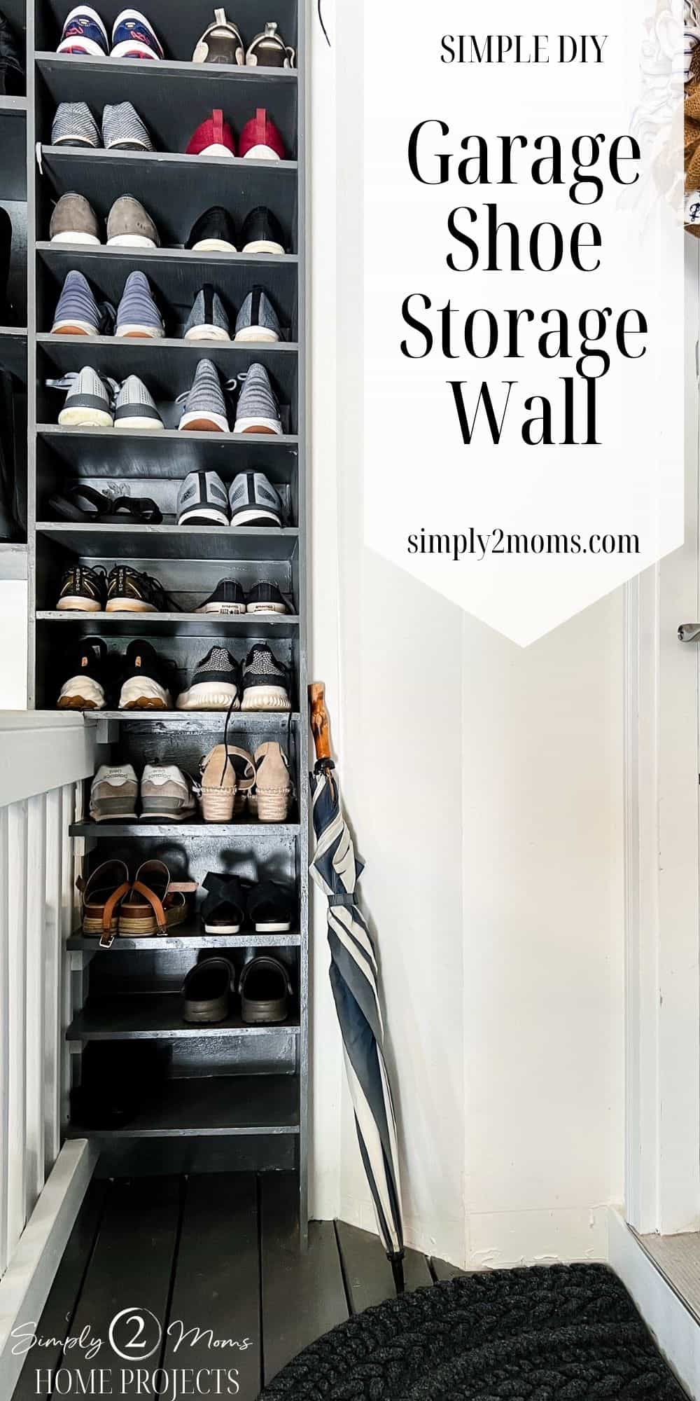 How to Build Family Shoe Storage in a Garage on a Budget