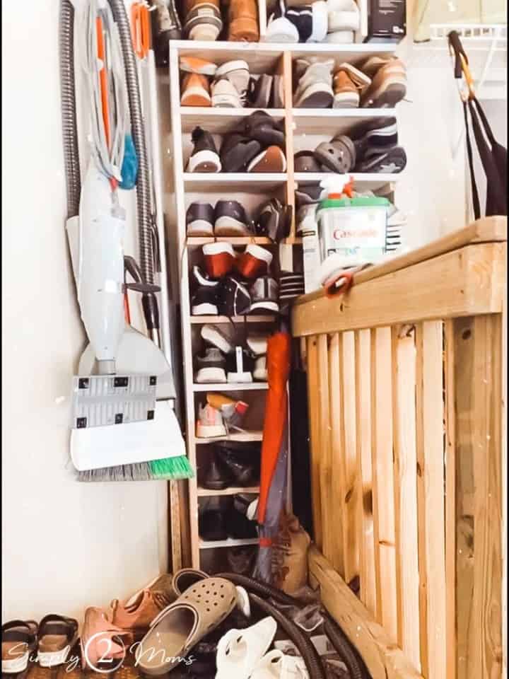 How to Build Family Shoe Storage in a Garage on a Budget