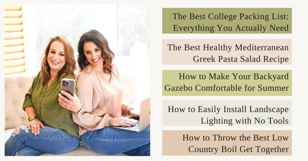 graphic with photo of bloggers and list of weekly blog posts