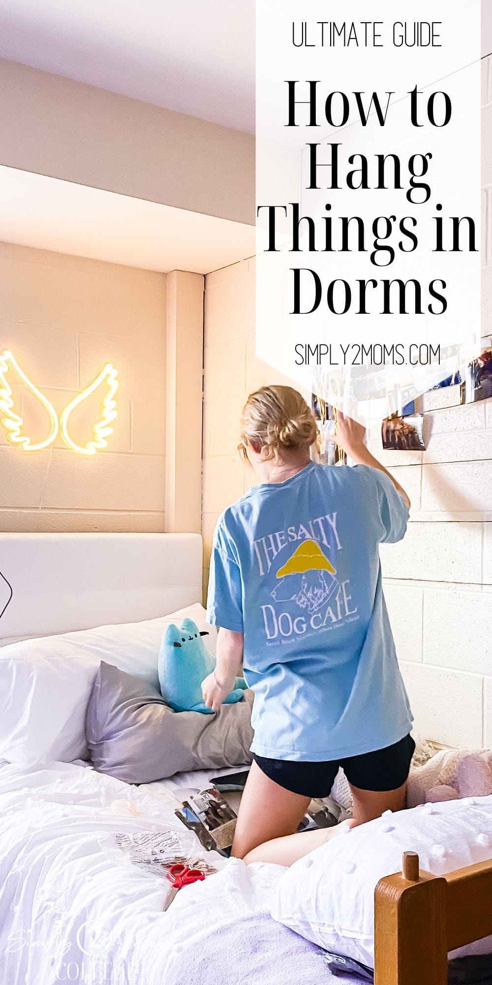 13 Ways to Hang Things in Dorms Even Painted Cinder Blocks!